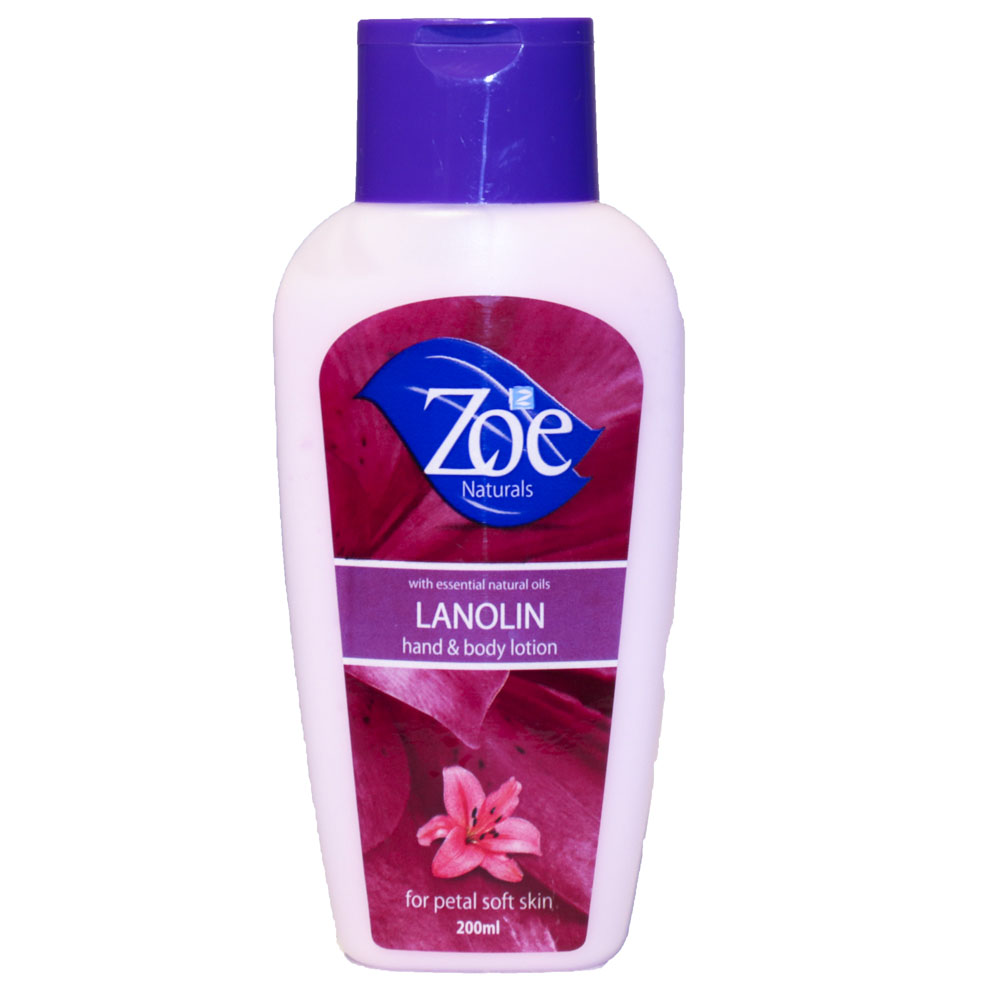 Zoe Body Lotion Lanolin 200ml Viwanda.ke
